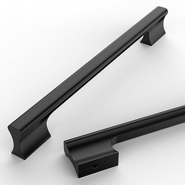 Asidrama 10 Pack 7 Inch177mm Matte Black Kitchen Cabinet Handles Cabinet Pulls Kitchen Cabinet Hardware Cupboard Handles Drawer Pulls