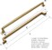khtumeware Appliance Handle Pull Brushed Satin Brass 18 in 457 mm CentertoCenter Drawer Pull 1 Pack Kitchen and Bathroom Cabinet Hardware Furniture Hardware