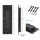 Malimali 6 Inch Recessed Finger Flush Pulls for Pocket Door Closet Door Sliding Barn Door Handle Matte Black Stainless Steel Rectangular Door Edge Pulls Hardware3 Pack A