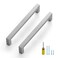Ravinte 25 Pack Brushed Nickel Kitchen Cabinet Handles 614 Inch Cabinet Pulls Square Kitchen Hardware for Cabinet Drawer Pulls Drawer Handles Come with Screwdriver