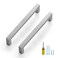 Ravinte 25 Pack Brushed Nickel Kitchen Cabinet Handles 614 Inch Cabinet Pulls Square Kitchen Hardware for Cabinet Drawer Pulls Drawer Handles Come with Screwdriver