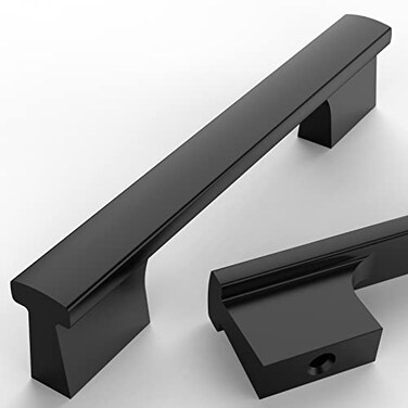 Asidrama 20 Pack 4 Inch102mm Matte Black Cabinet Pulls Kitchen Cabinet Handles Black Cabinet Pulls Cabinet Hardware for Cupboard Drawer
