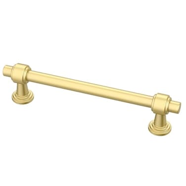 Alzassbg 10 Pack Brushed Gold Cabinet Pulls 5 Inch128mm Hole Centers Cabinet Handles Kitchen Hardware Straight Bar for Cabinets and Drawer AL3505MGP