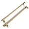 khtumeware 12 Inch Hole Center 5 Pack Champagne Bronze Heavy Duty Solid Satin Brass Cabinet Pulls Kitchen Drawer Handles for Dresser cabinets cabinets