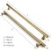 khtumeware Appliance Pull 18 Inch Hole Center 1 Pack Brushed Brass Cabinet Pulls Heavy Duty Solid Warm Brass Kitchen Drawer Handles Cabinet Hardware for Cupboard Drawer Handles Dresser Pulls