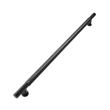 khtumeware 1 Pack 18 Inch457mm Soild Knurled Appliance Pulls Matte Black Cabinet Pulls Drawer Pulls Kitchen Hardware Kitchen Handles for Cabinets Cupboard Handles