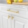 Asidrama 10 Pack 75 Inch192mm Brushed Gold Kitchen Cabinet Handles Cabinet Pulls Kitchen Cabinet Hardware Cupboard Handles Drawer Pulls