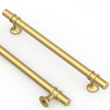 Asidrama 10 Pack 75 Inch192mm Brushed Gold Kitchen Cabinet Handles Cabinet Pulls Kitchen Cabinet Hardware Cupboard Handles Drawer Pulls