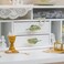 SOFFEE DESIGN Set of 2 Metal Green Leaf Cabinet Pull Dresser Drawer Handle Simulated Leaf Shape Gradient Color with Glossy Layer Closet Handles Door Knobs with Mounting Screws