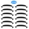 PHITUODA 12 Pack Antique Black Cup Drawer Pulls 35 Inch Hole Center Vintage Drawer Pulls Handles Cabinet Pulls Kitchen Cabinet Wardrobe Furniture Hardware Length 105mm Width 38mm