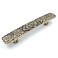 JETLAND Bridged Drawer Cabinet Pulls 6Pack Antique Brass 3 Hole Centers Antique Peony Solid Cast TG0115AB076