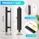 Draupnir SelfStick Push Pull Helper 30 Pack Drawer Pulls ABS Plastic Adhesive Door Handles Peel and Stick Cabinet Handles for Kitchen Cabinet Sliding Door Furniture Black