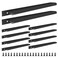 Malimali 10 Pack Black Finger Edge Pulls for Wardrobe Cabinets 1181 Drawer Pulls Kitchen Cabinet Handles Modern Aluminum Concealed Tab Pulls for Closet Door Matte Black