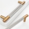 Gutuwellea 20 Pack 5 Inch 128 mm Bronze and Nickel Knurled Cabinet Handles Cabinet Pulls Aluminum Handles Knurled Drawer Pulls Oxidation Finish with Diamond Pattern 6 Length 5 Hole Center