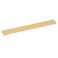 QOGRISUN 5Pack Solid Brass Cabinet Pulls Back Plates Rectangle Cabinet Pulls BackPlates614Inch Hole Center 9Inch Total Length for Cabinet Hardware Brushed Brass Finish
