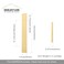 QOGRISUN 5Pack Solid Brass Cabinet Pulls Back Plates Rectangle Cabinet Pulls BackPlates614Inch Hole Center 9Inch Total Length for Cabinet Hardware Brushed Brass Finish