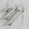 Alzassbg 10 Pack Brushed Satin Nickel Cabinet Pulls 10 Inch254mm Hole Centers Cabinet Handles Kitchen Hardware Straight Bar for Cabinets and Drawer AL3505SN