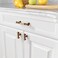 Asidrama 6 Pack 3 Inch76mm Champagne Bronze Kitchen Cabinet HandlesBrushed Brass Cabinet Pulls Kitchen Cabinet Hardware for Cupboard Gold Drawer Pulls