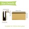 UFURMATE Glass Finger Edge Pull 4Pcs Cabinet Finger Pull Handle Glass Door Clips Cabinet Latch Clamp Concealed Handle for Display Glasscase Door Gold