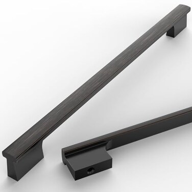 Asidrama 10 Pack 10 Inch254mm Oil Rubbed Bronze Cabinet Pulls Kitchen Cabinet Handles Cabinet Pulls Cabinet Hardware for Cupboard Drawer