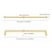 Asidrama 10 Pack 10 Inch256mm Gold Cabinet Pulls Cabinet Handles Cupboard Handles Kitchen Cabinet Hardware for Cupboard Drawer Pulls 3307