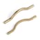 Goo-Ki GooKi Low Profile Champagne Bronze Cabinet Pulls Double Hole Centers 385 Zinc Alloy Handle for Drawer Cupboard Wardrobe6 Packed