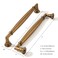 khtumeware 10 Pack 6 Inch152mm Antique Brass Cabinet Pulls Heavy Duty Solid Vintage Brass Cabinet Handles Kitchen Antique Bronze Cabinet Hardware for Cupboard Drawer Handles