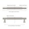 Asidrama 10 Pack 5 Inch128mm Brushed Satin Nickel Cabinet Pulls Knurled Kitchen Cabinet Handles Cabinet Pulls Kitchen Cabinet Hardware for Cupboard Drawer Pulls