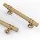 Asidrama 10 Pack 375 Inch96mm Knurled Champagne Bronze Kitchen Cabinet Handles Cabinet Pulls Kitchen Cabinet Hardware Cupboard Handles Drawer Pulls