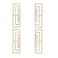 FAYZSOWSR 4PCS Chinese Cabinet Pulls Copper Color Brushed Pair of Cabinet Door Pulls Black Hollow Pulls for Drawers Kitchen Cabinet Closet Gold