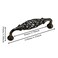 XDHLDULYK 4PCS Birdcage Cabinet Hardware Handle Pull Cast Iron Antique Door Handle Metal Barn Door Handle Center Holes Handle for Kitchen Cupboard Bedroom Wardrobe Bathroom Drawer 96Black