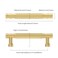 Asidrama 10 Pack 375 Inch96mm Brushed Gold Cabinet Pulls Knurled Kitchen Cabinet Handles Cabinet Pulls Kitchen Cabinet Hardware for Cupboard Drawer Pulls