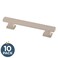 Franklin Brass 10 Pack Brushed Nickel Cabinet Handles 334 inch 96mm Kitchen Cabinet Handles and Drawer Pulls for Cupboards and Dressers Tiered Foot