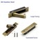 Dontay Pocket Door Pull Handle Edge Pull Professional Stainless Steel 304 Flush Mount Door Pull for Pocket Sliding Door Antique Brass 5