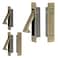 Dontay Pocket Door Pull Handle Edge Pull Professional Stainless Steel 304 Flush Mount Door Pull for Pocket Sliding Door Antique Brass 5