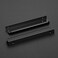 Ravinte Hardware 8 Pack Black Cabinet Handles 78 Inch 200mm Finger Edge Pulls 614 Inch Hole Center Finger Pulls for Cabinets