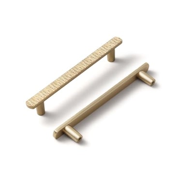 Goo-Ki GooKi 5 Inch 128 mm Hole Centers Luxurious Sturdy Zinc Alloy Cabinet HandlsChampagne Bronze Cabinet Pulls for KitchenDrawerCupboard Wardrobe6 Pack