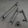 Alzassbg Cabinet Pulls Oil Rubbed Bronze Ridged Bar Handles 5 Inch128mm Hole Centers Kitchen Handles for cabinets 10 Pack AL3095ORB
