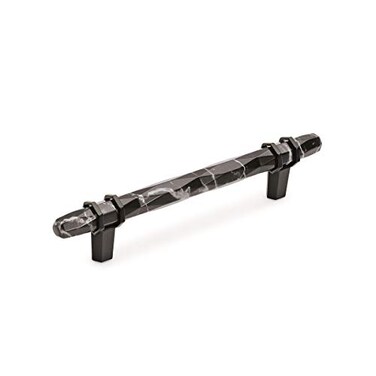 Amerock Cabinet Pull Marble BlackBlack Bronze 5116 inch 128 mm CentertoCenter Carrione 1 Pack Drawer Pull Drawer Handle Cabinet Hardware