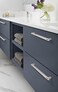 Amerock Kitchen Cabinet Pull Polished Nickel 1258 in 320 mm CentertoCenter Bronx 1 Pack Furniture Hardware Cabinet Handle Bathroom Drawer Pull