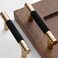 Gutuwellea 20 Pack 3 Inch 76 mm Knurled Cabinet Handles Cabinet Pulls Aluminum Handles Knurled Drawer Pulls Gold and Black Oxidation Finish with Diamond Pattern 4 Length 3 Hole Center