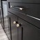 Gutuwellea 20 Pack 7 12 Inch 192 mm Gold and Black Cabinet Handles Cabinet Pulls Aluminum Handles Knurled Drawer Pulls Oxidation Finish with Diamond Pattern 86 Length 75 Hole Center
