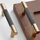 Gutuwellea 30 Pack 3 Inch 76 mm Knurled Cabinet Handles Cabinet Pulls Aluminum Handles Knurled Drawer Pulls Gold and Grey Oxidation Finish with Diamond Pattern 4 Length 3 Hole Center