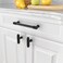 Asidrama 10 Pack 5 Inch128mm Matte Black Cabinet Pulls Cabinet Handles Cupboard Handles Kitchen Cabinet Hardware for Cupboard Drawer Pulls