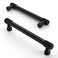 Asidrama 10 Pack 5 Inch128mm Matte Black Cabinet Pulls Cabinet Handles Cupboard Handles Kitchen Cabinet Hardware for Cupboard Drawer Pulls