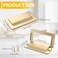 LELE LIFE 4Pcs Flush Ring Pull Cabinet Handles Hidden Recessed Foldable Drawer Pulls Zinc Alloy Low Profile Furniture Door Pulls for Cupboard WardrobeGold