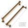 khtumeware 5 Pack 12 Inch Hole Center Antique Brass Cabinet Pulls Heavy Duty Solid Cabinet Handles cabinets Dressers Kitchens Handles Bathroom cabinets