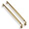 CABDM 5 Pack 12 Inch305mm Brushed Brass Cabinet Pulls Solid Heavy Duty Satin Brass Cabinet Pulls Kitchen Cabinet Hardware for Cupboard Drawer Handles Dresser Pulls