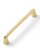 JIASENBAO 5 Pack Gold Cabinet Pulls 5 Hole Center Brushed Brass Drawer Pulls Bathroom Dresser Handles Hardware Zinc Alloy