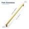 JOY DECOR 10 Pack Cabinet Handles Gold Cabinet Pulls 15 Inch Kitchen Handles Square Drawer Pulls Stainless Steel Drawer Hardware Handles 384mm Hole Centers